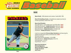 2024 Topps Heritage High Number Baseball MLB Blaster Box - Taass near me