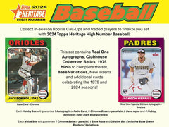 2024 Topps Heritage High Number Baseball MLB Hobby Box - Taass sale