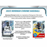 2022 Bowman Chrome Baseball LITE MLB Box - Taass discount