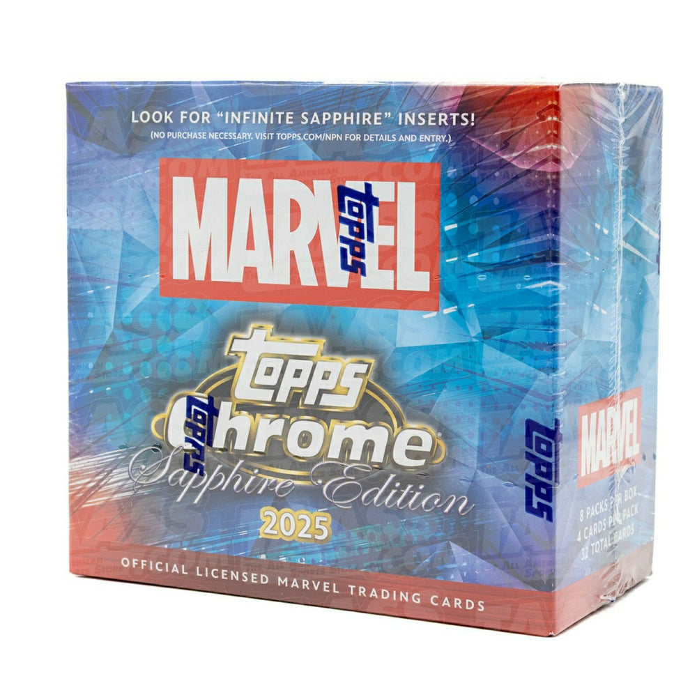 2025 topps Chrome Sapphire Marvel Hobby Box - Taass for sale
