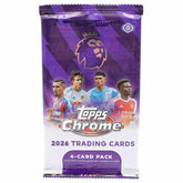 2025/26 Topps Chrome Premier League Soccer EPL Hobby Pack - Taass for sale
