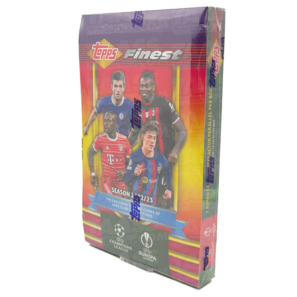 2022/23 Topps Finest Flashbacks UEFA Club Competitions Soccer Hobby Box - Taass for sale