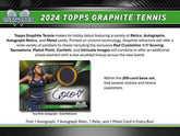 2024 Topps Graphite Tennis Hobby Box - Taass discount