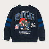Benjamin als Footballer L&L '96 Crew Box NFL Sweater Navy (KIDS) - Taass discount