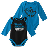 Carolina Panthers Born to Play NFL Baby Bodysuit Set (2-Piece) - Taass sale