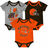 Cleveland Browns Champ NFL Infant Bodysuit Set (3-Piece) - Taass discount