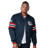 Gonzaga Bulldogs Starter Scout Varsity NCAA Jacket Navy - Taass for sale