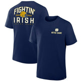 Notre Dame Fighting Irish Defender Cotton NCAA T-Shirt Navy - Taass US