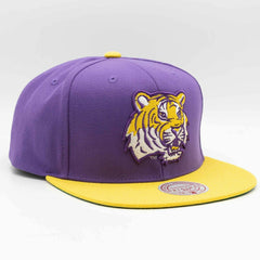 LSU Tigers Team Tone Mitchell & Ness Original Fit Snapback NCAA Cap - Taass sale