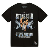 Stone Cold Steve Austin Rattlesnake WWE Legend T-Shirt Black - Taass for sale