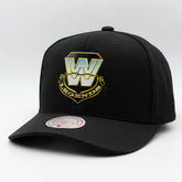 WWE Mitchell & Ness Pro Crown Snapback Cap Black - Taass discount