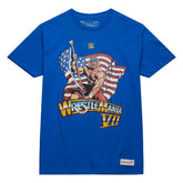 WrestleMania VII Hulk Hogan Mitchell & Ness WWE T-Shirt Blue - Taass sale