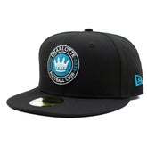 Charlotte FC Team Logo New Era 59FIFTY Fitted MLS Cap Black - Taass near me
