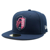 St. Louis City SC Team Logo New Era 59FIFTY Fitted MLS Cap Navy - Taass sale