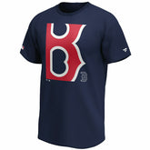 Boston Red Sox Reveal Fanatics MLB T-Shirt Navy - Taass for sale