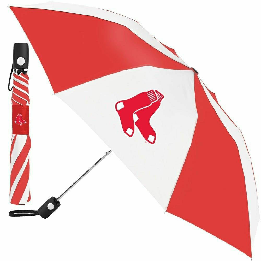 Boston Red Sox Auto Folding MLB Umbrella - Taass discount