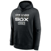 Chicago White Sox Lettering Nike Club Fleece MLB Hoodie Black - Taass US
