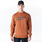 Los Angeles Dodgers Tartan Infill MLB Crewneck Sweater Brown - Taass US