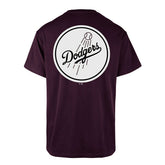 Los Angeles Dodgers Alternate Logo Backer '47 Echo MLB T-Shirt Purple - Taass sale