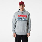 Los Angeles Dodgers Team Graphic New Era MLB Hoodie Gray - Taass near me
