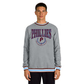 Philadelphia Phillies Throwback MLB Crew Sweatshirt Gray - Taass discount