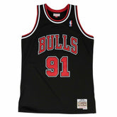 Dennis Rodman #91 Chicago Bulls 1997-98 Swingman NBA Jersey Black - Taass sale