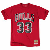 Scottie Pippen #33 Chicago Bulls Name & Number NBA Tee Red - Taass discount