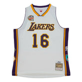 Pau Gasol #16 Los Angeles Lakers HOF 2001-19 Mitchell & Ness Swingman NBA Jersey - Taass sale