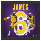 LeBron James #6 Los Angeles Lakers Impact Jersey Framed NBA Photo - Taass online
