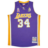 Shaquille O'Neal #34 Los Angeles Lakers 2001-02 Mitchell & Ness Authentic NBA Jersey Purple - Taass US
