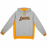 Los Angeles Lakers Pinnacle Mitchell & Ness Heavyweight Fleece NBA Hoodie Grey - Taass online