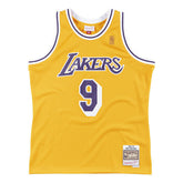 Nick Van Exel #9 Los Angeles Lakers 1996-97 Mitchell & Ness Swingman NBA Jersey Yellow - Taass for sale