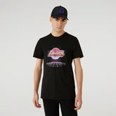 Los Angeles Lakers Futuristic New Era NBA T-Shirt Black - Taass discount