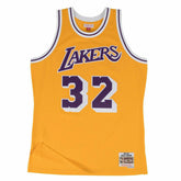 Magic Johnson #32 Los Angeles Lakers 1984-85 Swingman NBA Jersey Yellow - Taass US