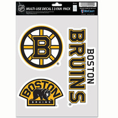 Boston Bruins Multi-Use NHL Decals Set (3 Pcs.) - Taass US
