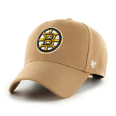Boston Bruins Camel '47 MVP Snapback NHL Cap Brown - Taass sale
