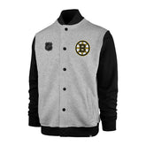 Boston Bruins '47 Burnside Hockey Letterman Track Jacket - Taass US