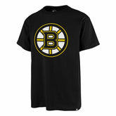 Boston Bruins Team Logo '47 Echo NHL T-Shirt Black - Taass for sale