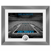Carolina Panthers Art Deco Stadium Silver Coin Framed NFL Photo - Taass for sale