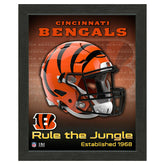 Cincinnati Bengals NFL Team Helmet Framed Photo - Taass online