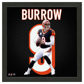 Joe Burrow #9 Cincinnati Bengals Impact Jersey Framed NFL Photo - Taass near me