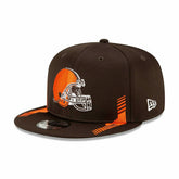 Cleveland Browns Official 2021 NFL Sideline 9FIFTY Snapback Cap Home - Taass sale