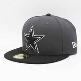 Dallas Cowboys 2-Tone New Era 59FIFTY Fitted NFL Cap Graphite/Black - Taass online