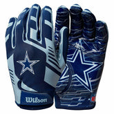 Dallas Cowboys Wilson Youth Stretch-Fit NFL Receivers Gloves (KIDS) - Taass sale