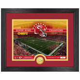 Kansas City Chiefs Team Stadium Bronze Coin Framed NFL Photo - Taass discount