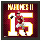 Patrick Mahomes #15 Kansas City Chiefs Impact Jersey Framed NFL Photo - Taass online