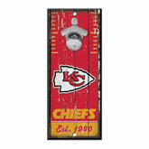 Kansas City Chiefs NFL Bottle Opener Sign - Taass sale
