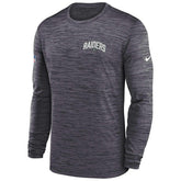 Las Vegas Raiders 2022 NFL Sideline Nike Velocity Performance Longsleeve Shirt - Taass sale