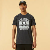 Las Vegas Raiders New Era Cracked Graphic NFL T-Shirt Charcoal - Taass US