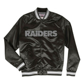 Las Vegas Raiders Mitchell & Ness Lightweight Satin NFL Jacket Black - Taass sale